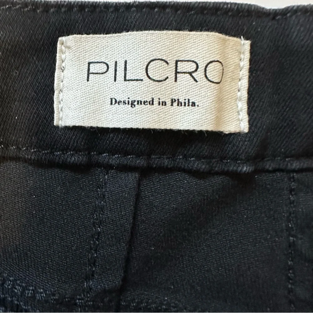 NWT Anthropologie Corset Black Mid-Rise Skinny Jeans size 23T by Pilcro.